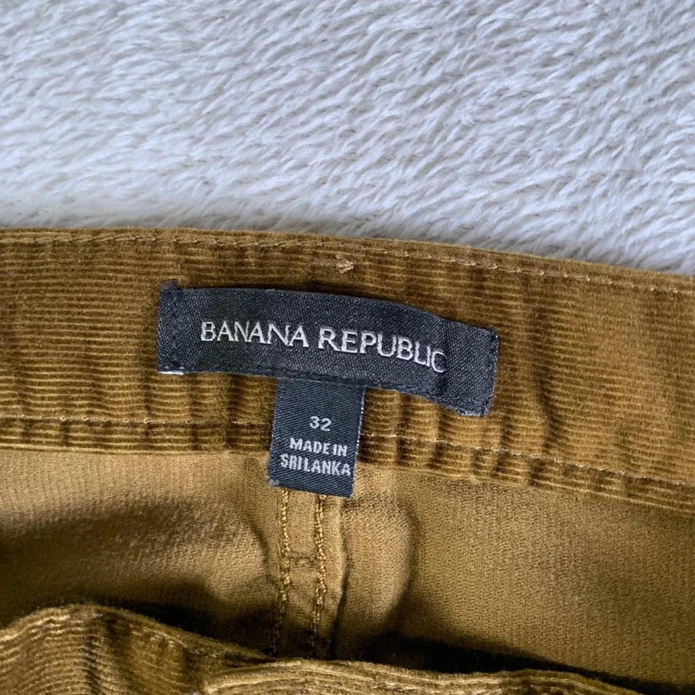 Banana‎ Republic Pants Mens 32x28 Brown Corduroy Relaxed 5 Pocket Stretch Casual